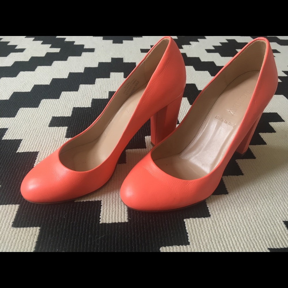 Neon peach Mona heels